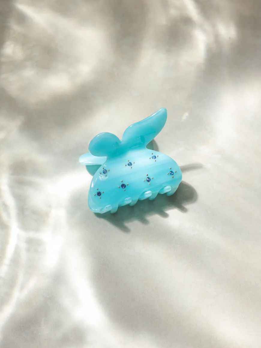 Gleam Butterfly Light Blue Haarklammer