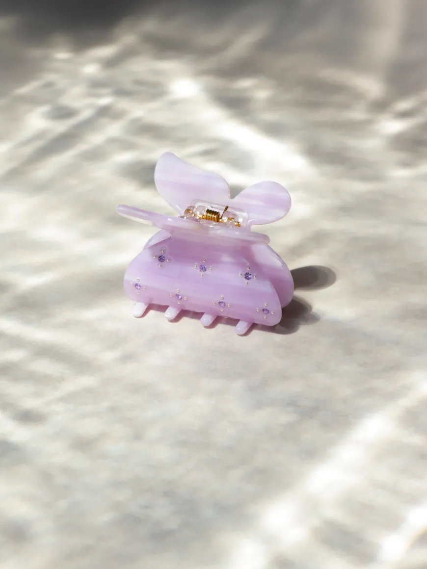 Gleam Butterfly Light Purple Haarklammer