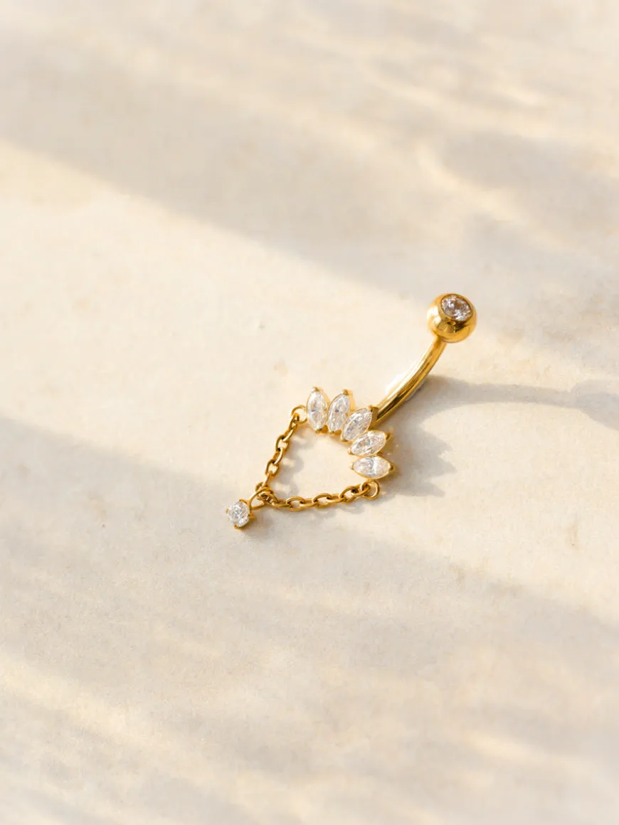 Gleaming Spark Titan Bauchnabelpiercing