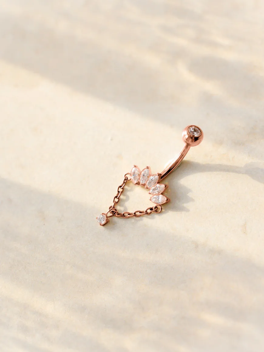 Gleaming Spark Titan Bauchnabelpiercing