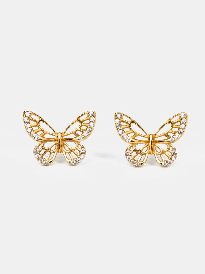 Glittering Butterfly Ohrringe