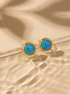 Glitter Stone Stud Ohrringe