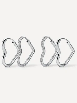 Glow & Grit Open Heart Ohrringe Set
