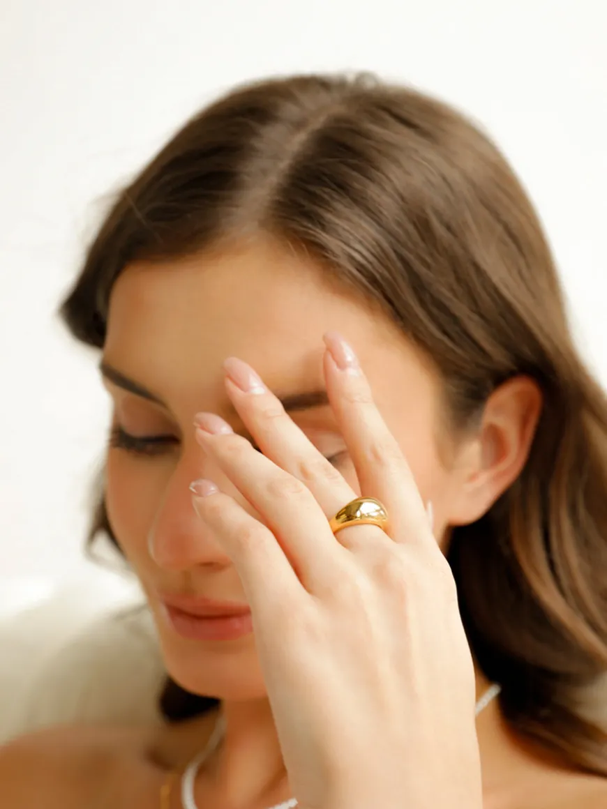 Graceful Dome Ring