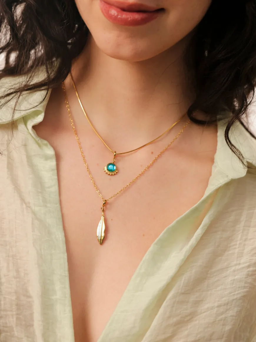 Graceful Feather Ketten-Charm