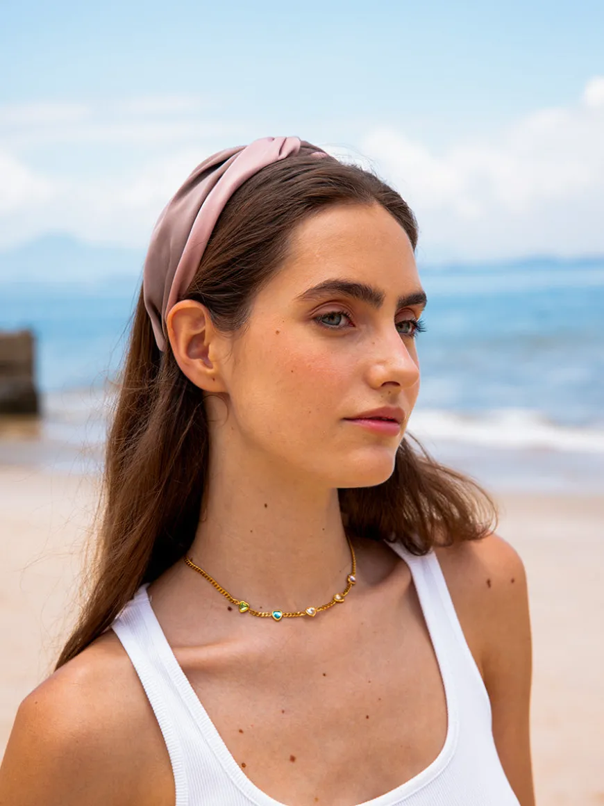 Graceful Haarreif Pink-brown