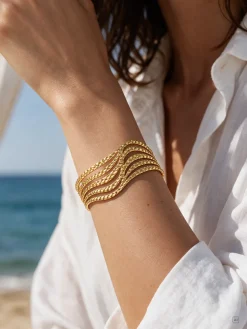 Graceful Ripple Armcuff