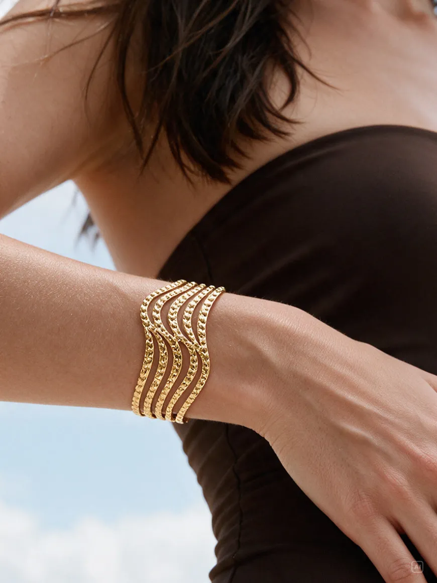 Graceful Ripple Armcuff