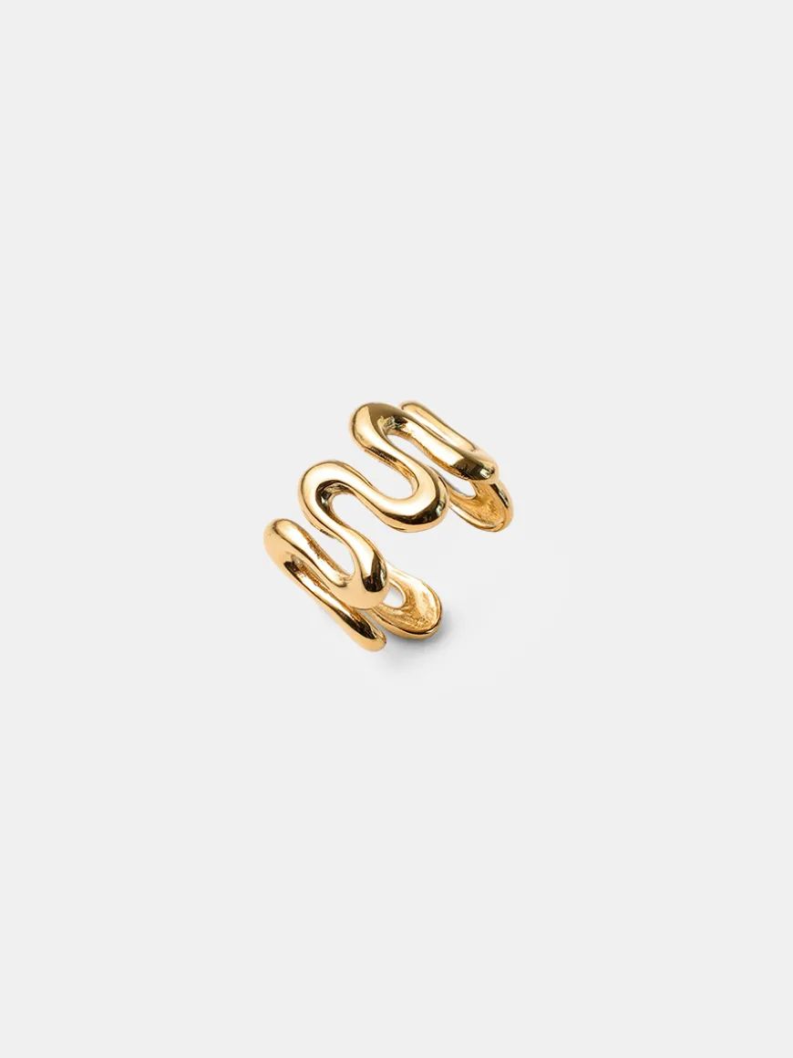 Graceful Wave Earcuff