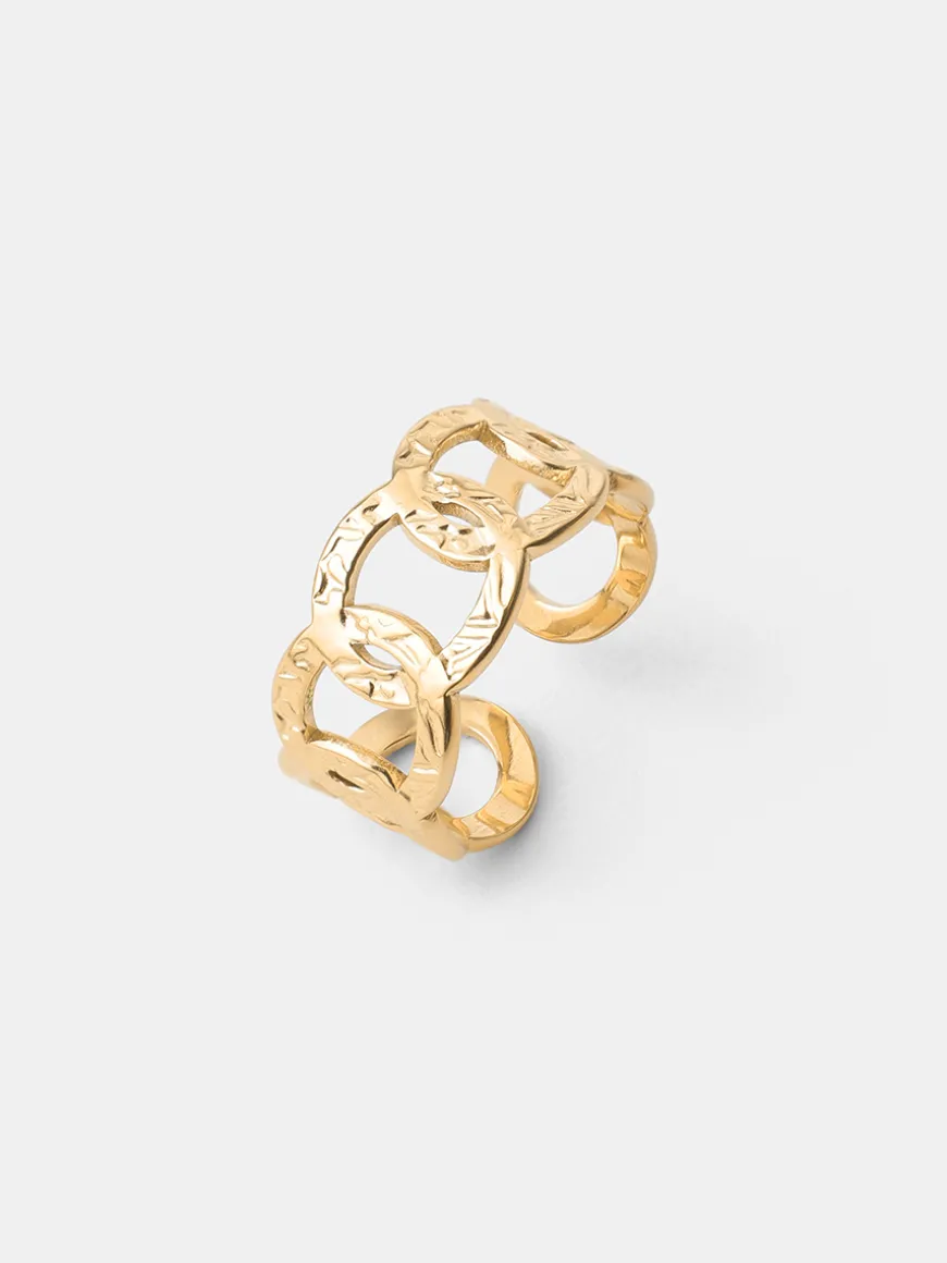 Hammered Elegance Ring