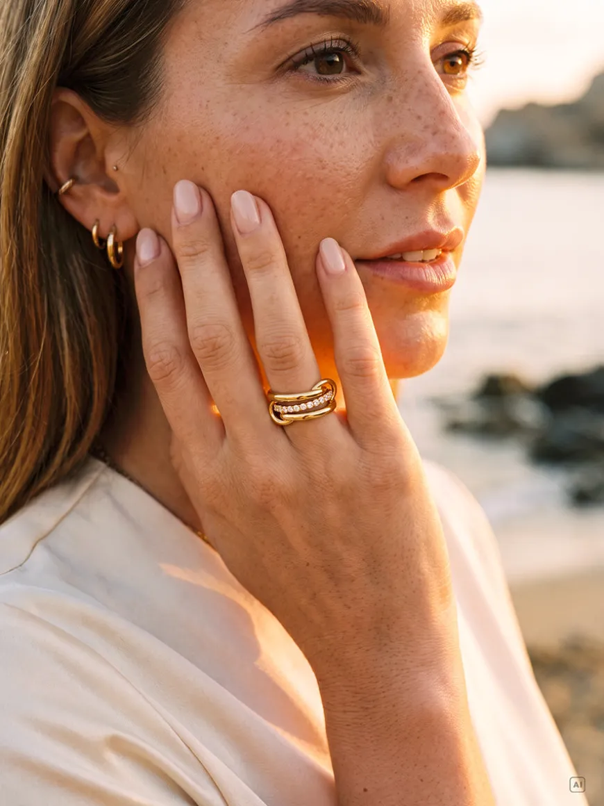 Heartfelt Link Ring