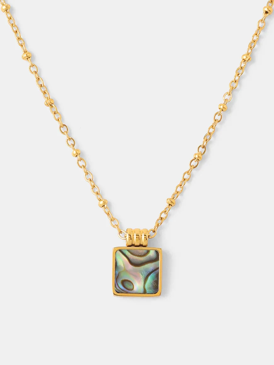 Iridescent Square Kette