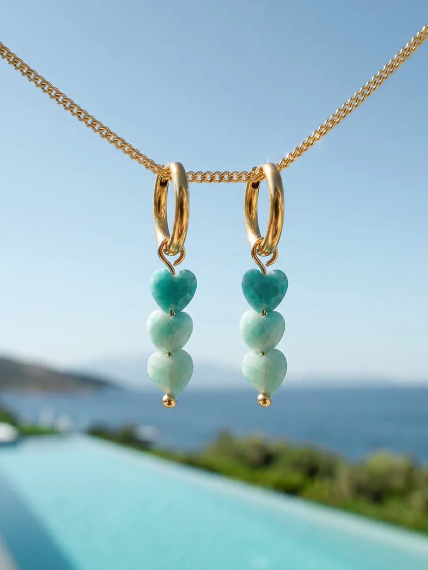 Love Droplets Sea Green Ohrringe