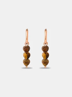 Love Droplets Tiger's Eye Ohrringe