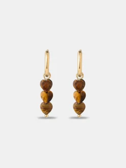 Love Droplets Tiger's Eye Ohrringe
