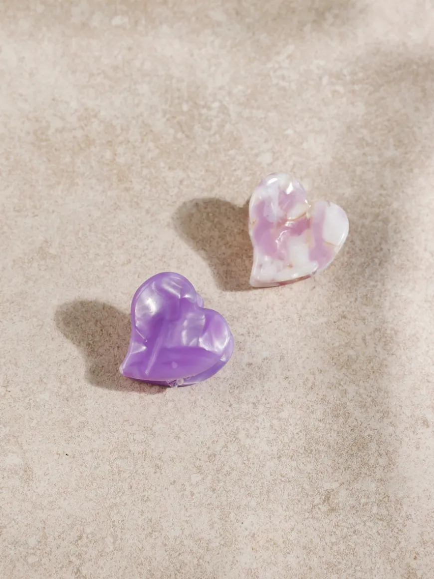 Lovely Set Mini-Haarklammer Purple