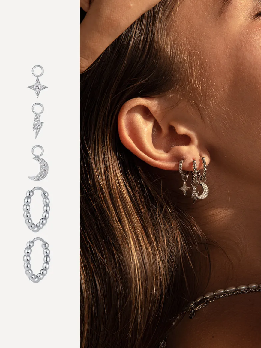 Lunar Sparkle Ohrring-Charm