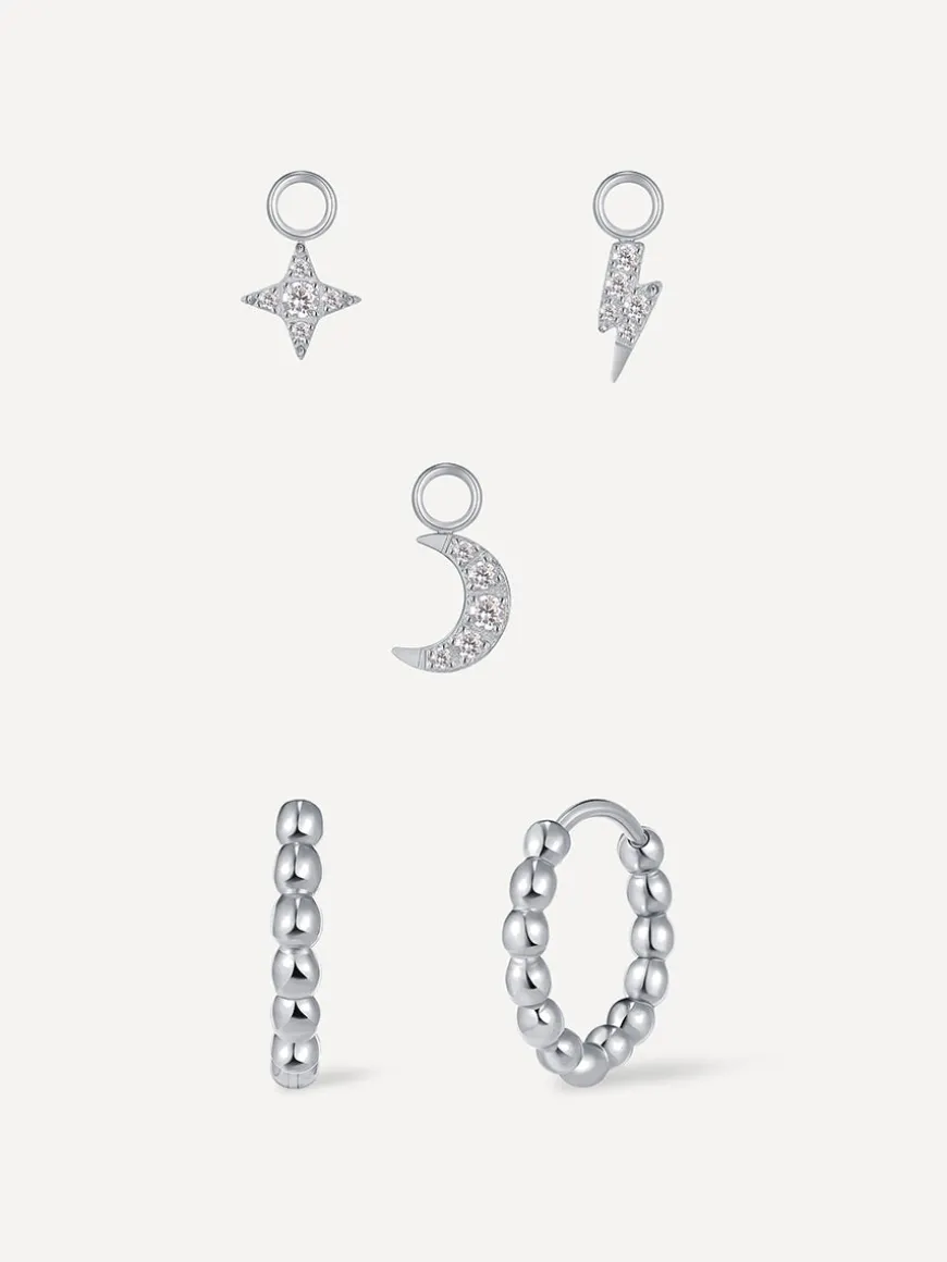 Lunar Sparkle Ohrring-Charm