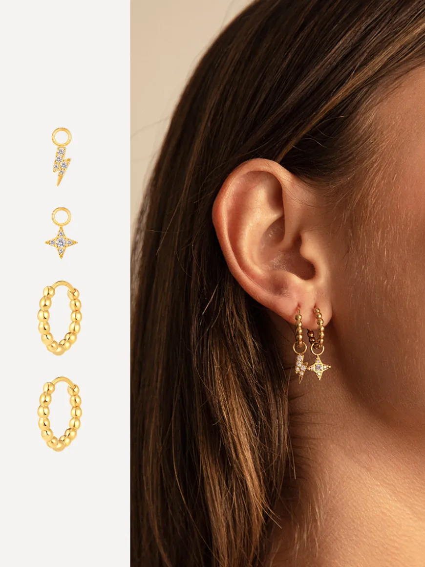 Lunar Sparkle Ohrring-Charm