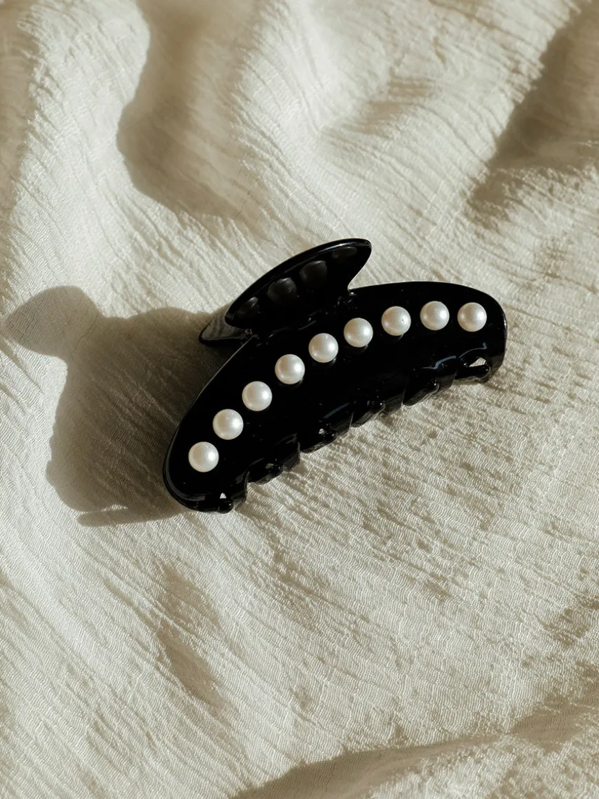 Midnight Pearl Haarklammer Black