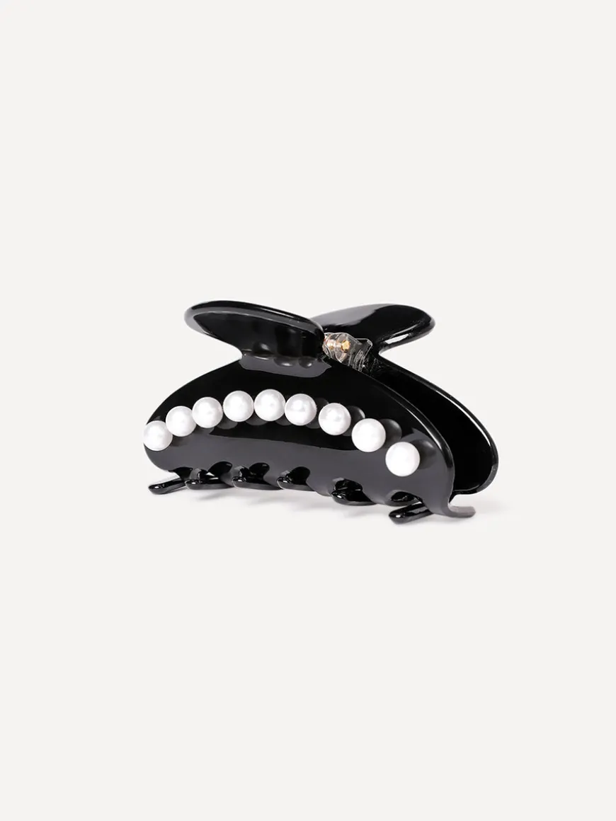 Midnight Pearl Haarklammer Black