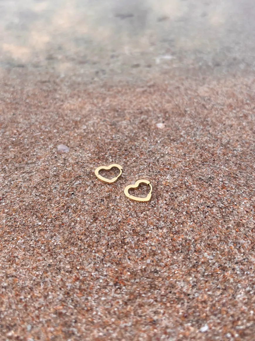 Minimalist Heart Ohrringe