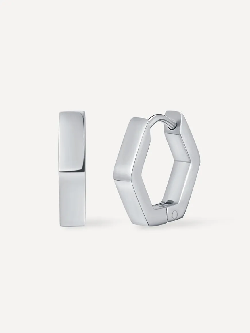 Minimalist Hexagon Ohrringe