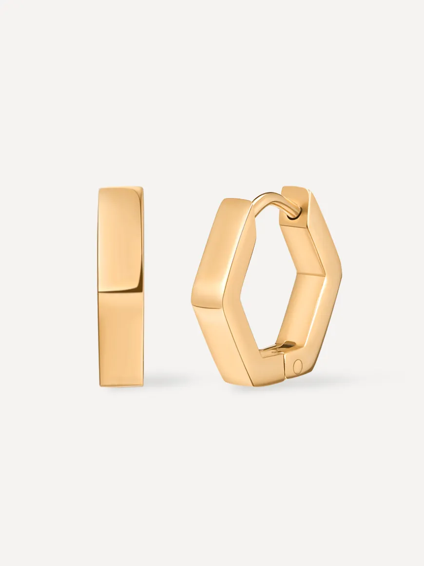 Minimalist Hexagon Ohrringe