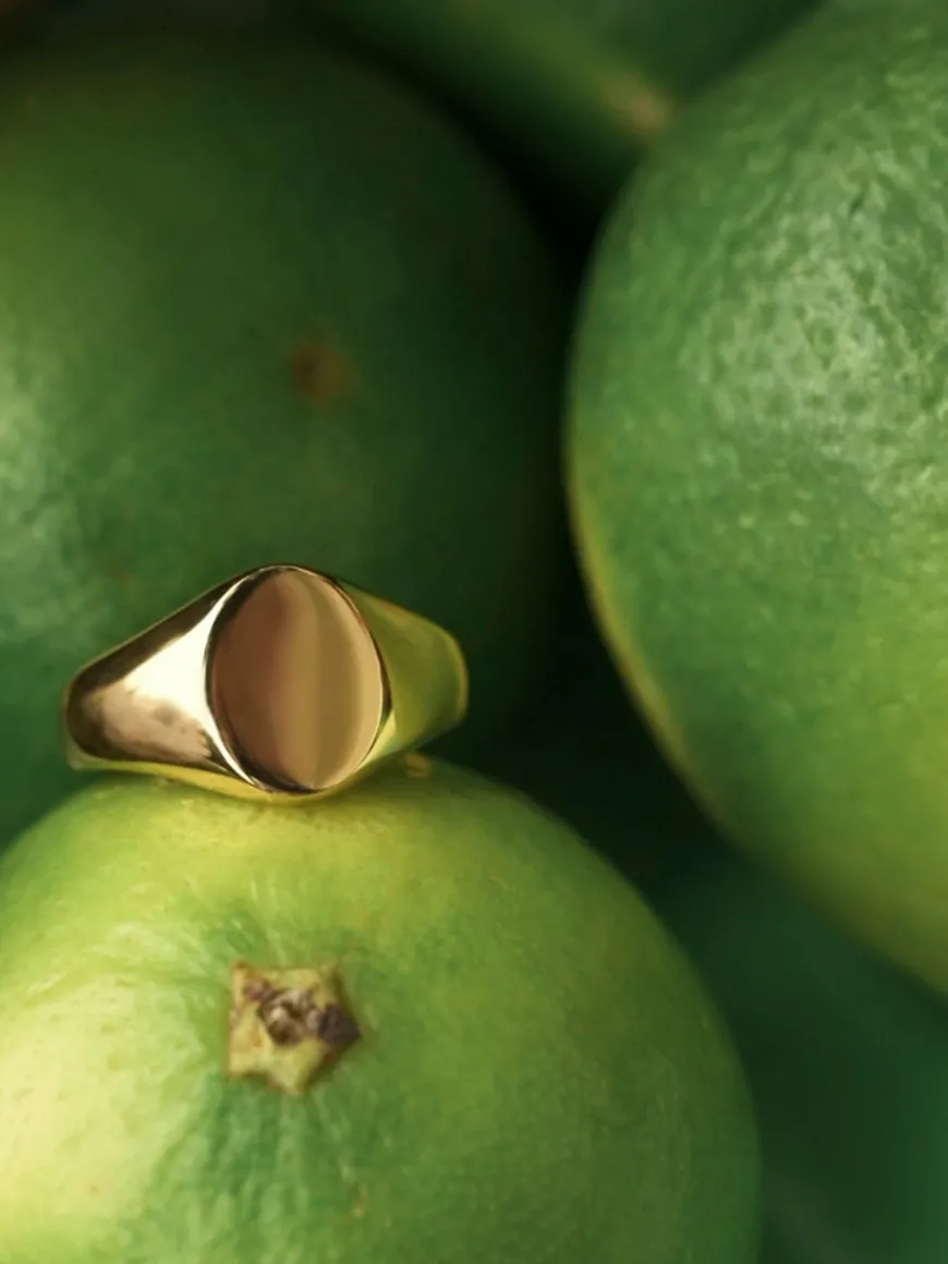 Minimalist Oval Ring