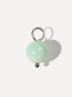 8,7mm Cream Green Ohrring-Charm