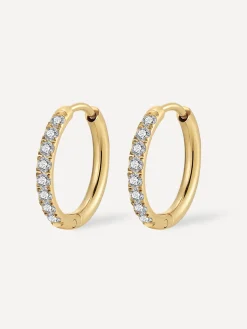 16mm CRYSTALIZED SHINE HOOP Ohrringe