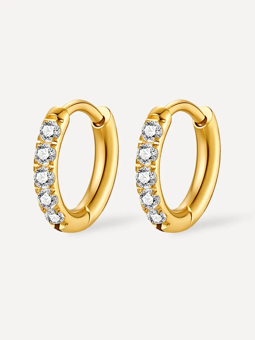 12mm CRYSTALIZED SHINE HOOP SMALL Ohrringe