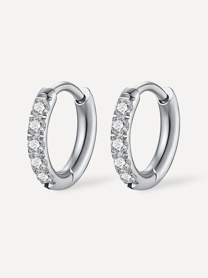 12mm CRYSTALIZED SHINE HOOP SMALL Ohrringe