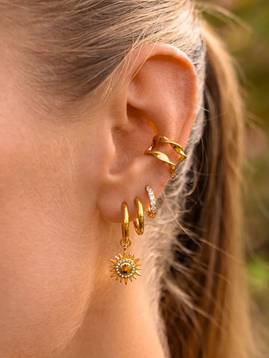 12mm CRYSTALIZED SHINE HOOP SMALL Ohrringe