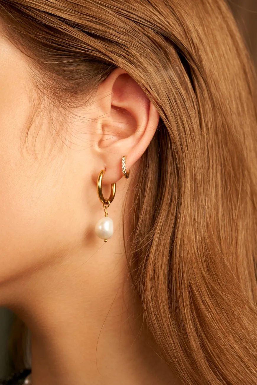 12mm CRYSTALIZED SHINE HOOP SMALL Ohrringe