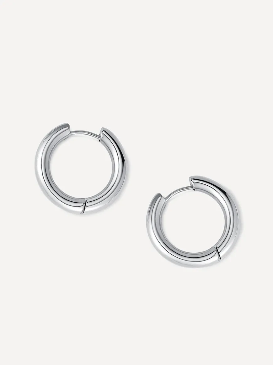 24mm GLOSSY HOOPS Medium Ohrringe