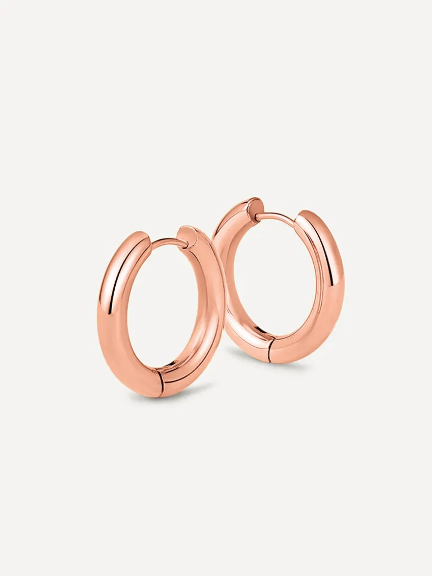24mm GLOSSY HOOPS Medium Ohrringe