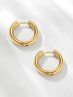 24mm GLOSSY HOOPS Medium Ohrringe