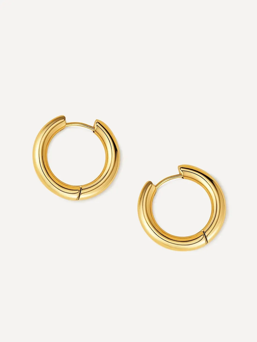 24mm GLOSSY HOOPS Medium Ohrringe