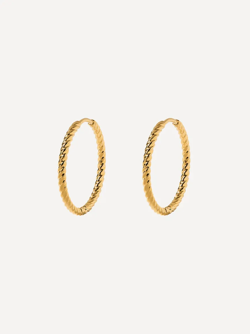 23mm Modern Twist Medium Ohrringe