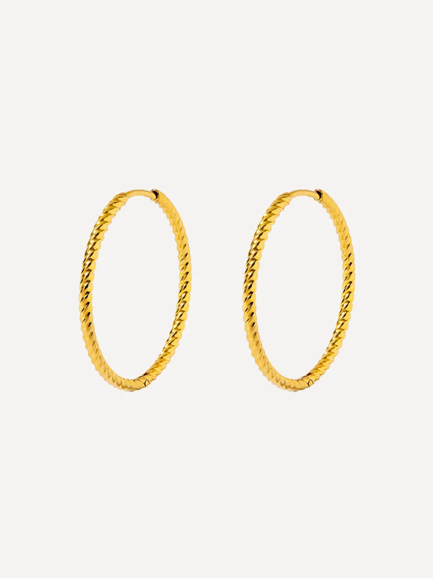 30mm Modern Twist Ohrringe