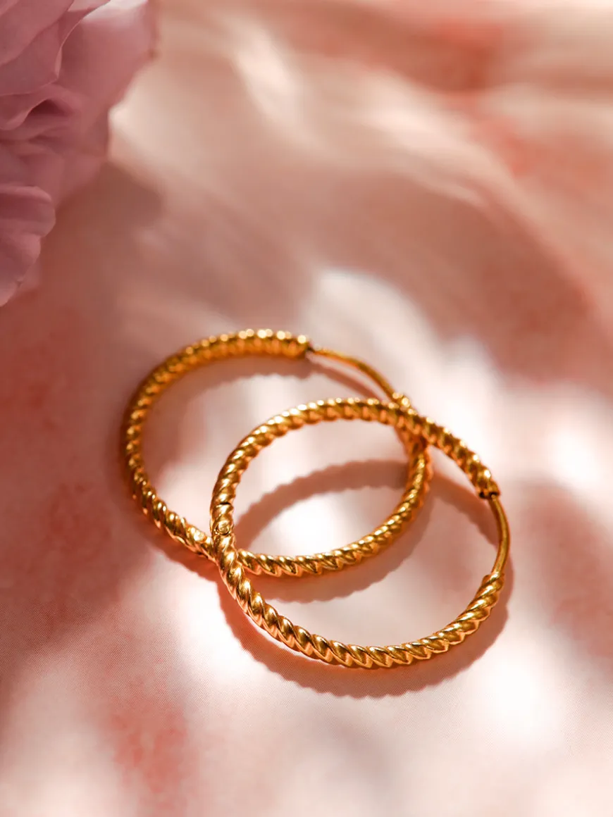 30mm Modern Twist Ohrringe
