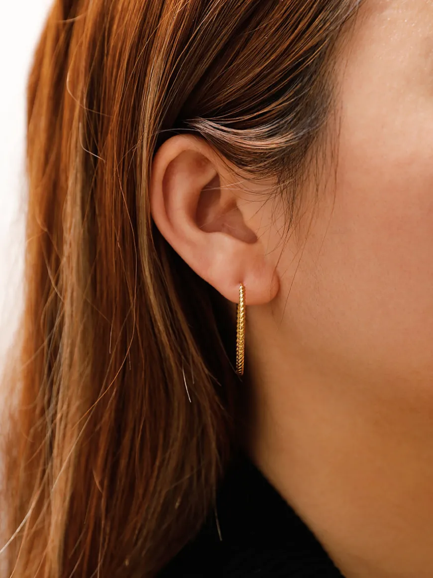 30mm Modern Twist Ohrringe