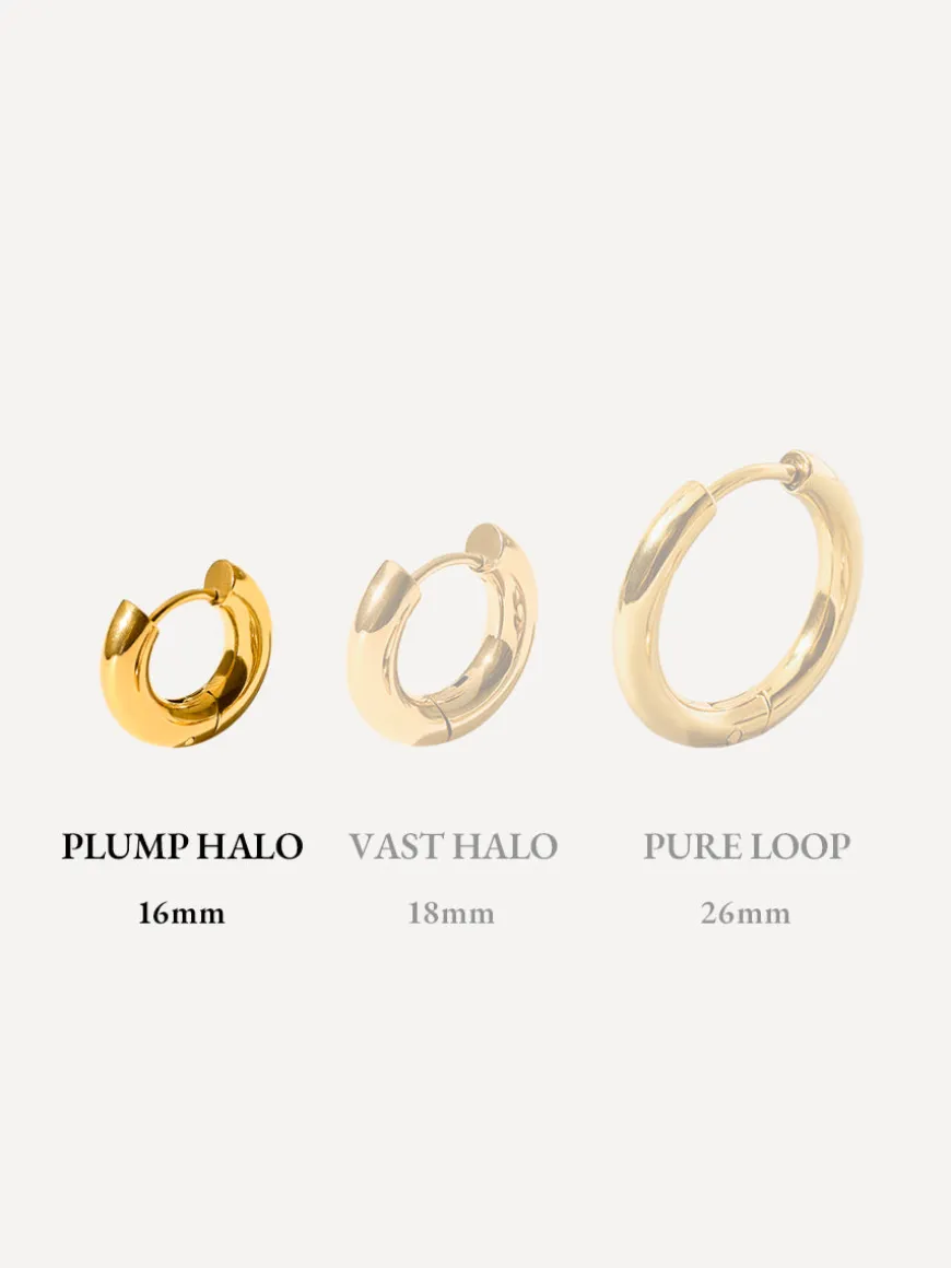 16mm Plump Halo Ohrringe