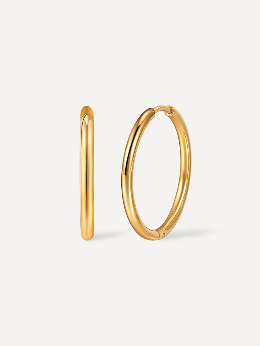24mm SLIM HOOP MEDIUM OHRRINGE