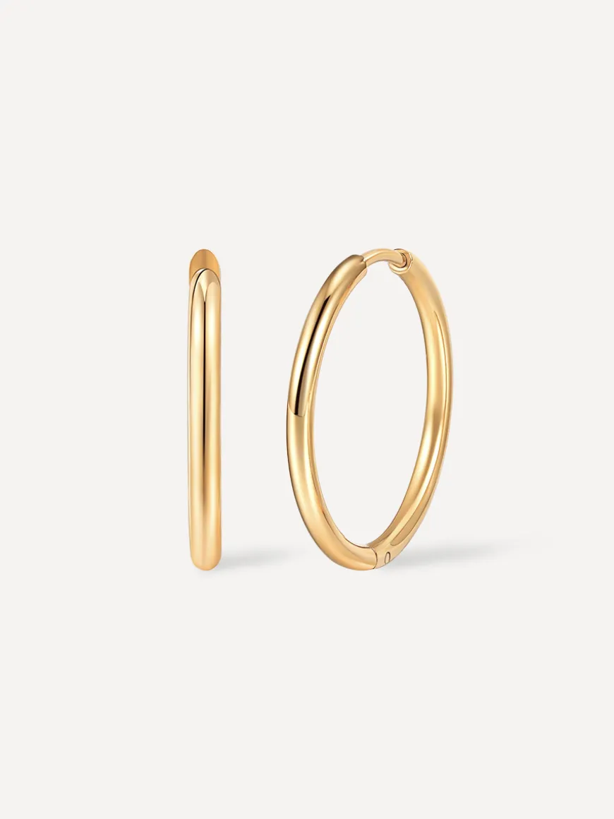 24mm SLIM HOOP MEDIUM OHRRINGE
