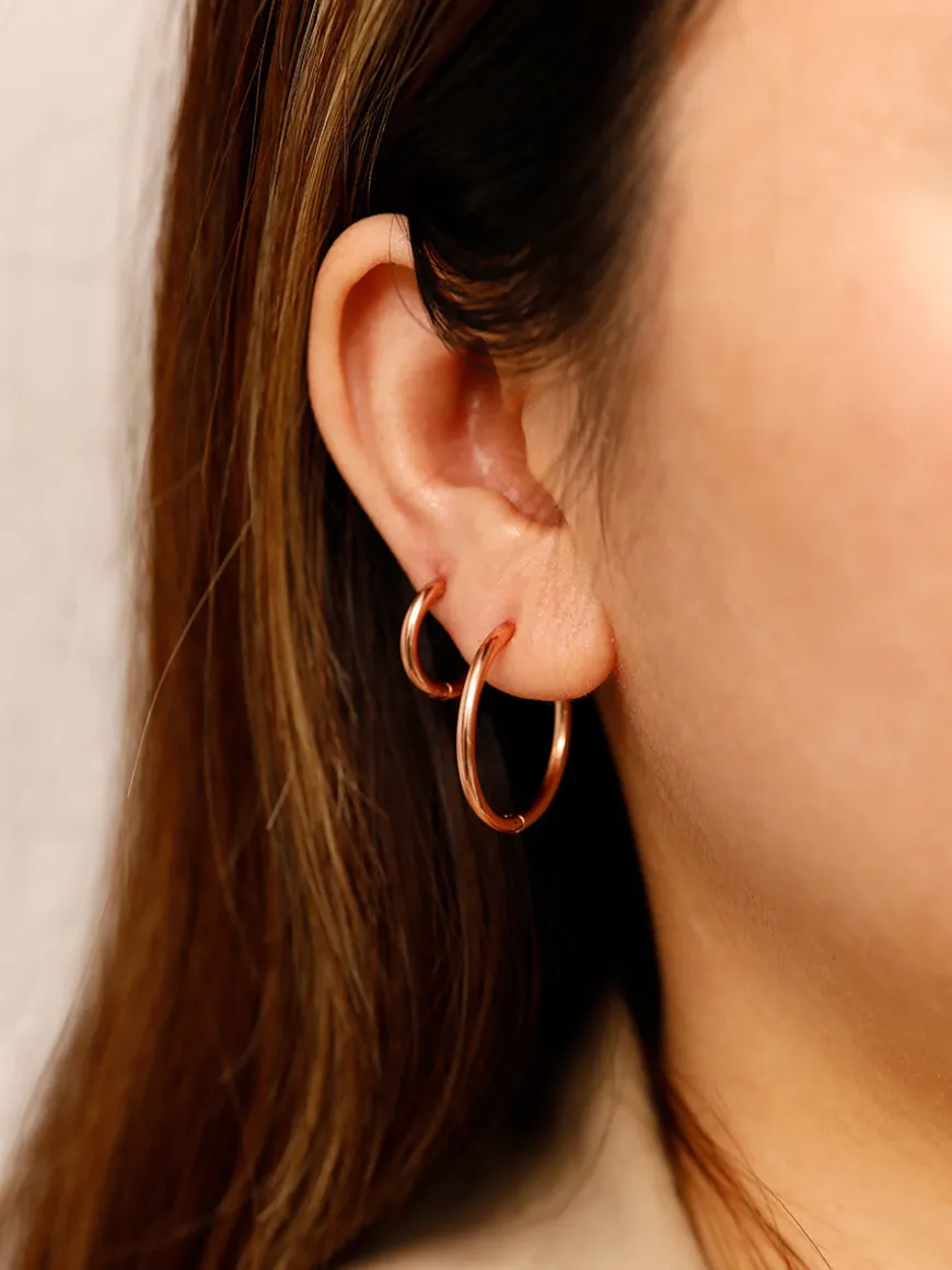 24mm SLIM HOOP MEDIUM OHRRINGE
