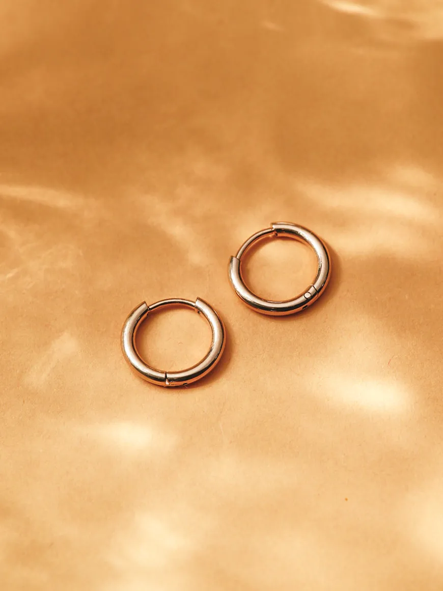 14mm SLIM HOOP Small Ohrringe