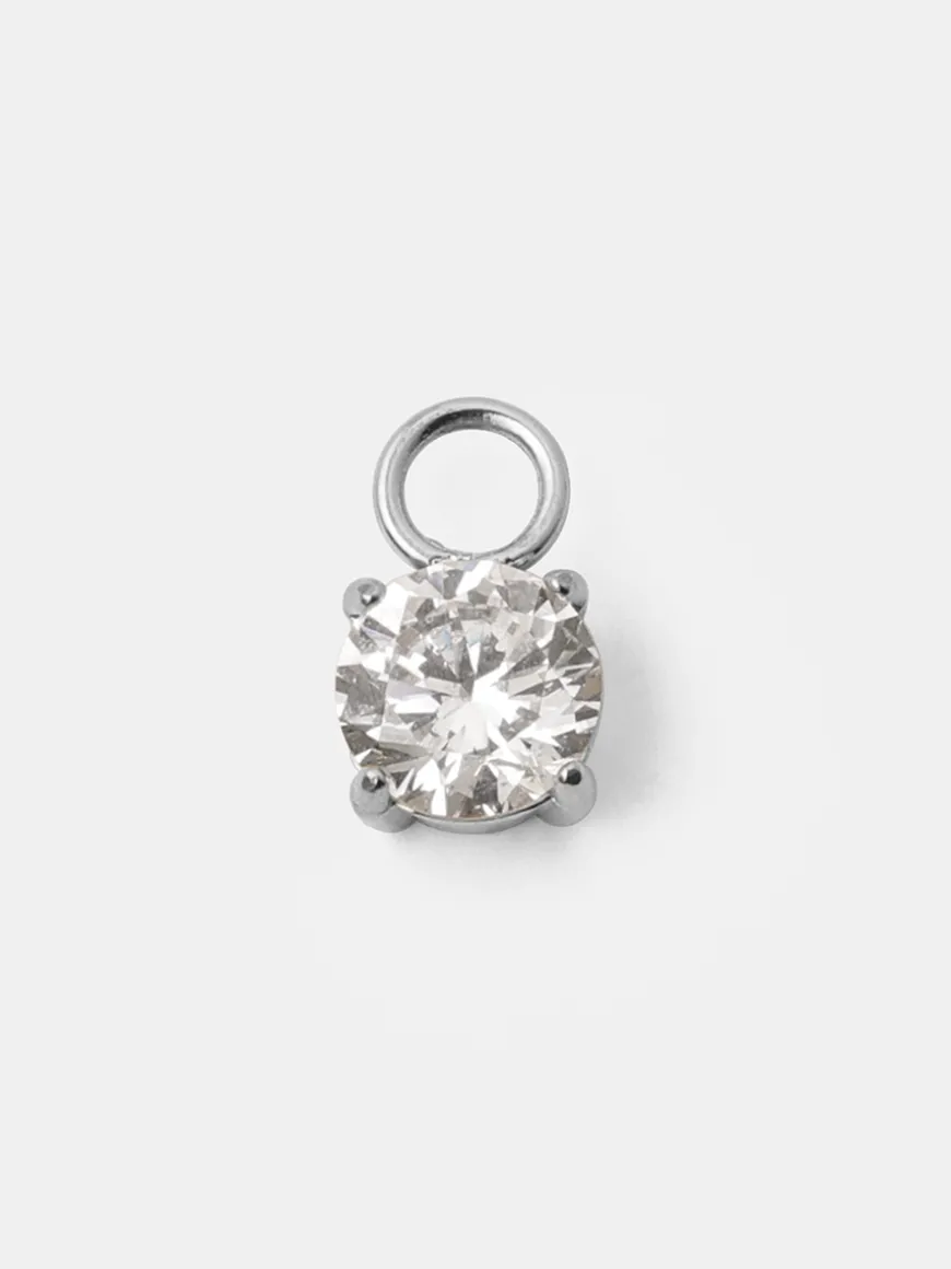 6mm Unique Sparkling Large Ohrring-Charm