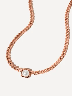 Modern Edge Pearl Kette